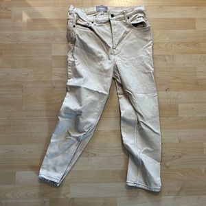 Everlane Crop Cream Jeans